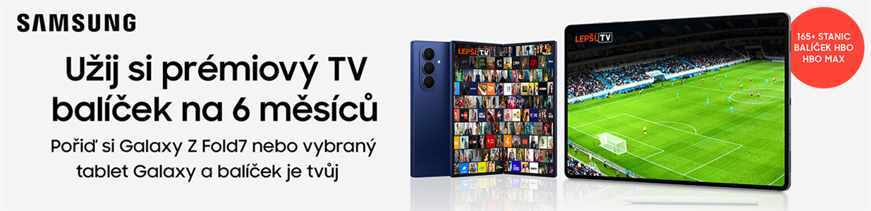 Prémiový televizní balíček zdarma k produkům Samsung tablety a telefony